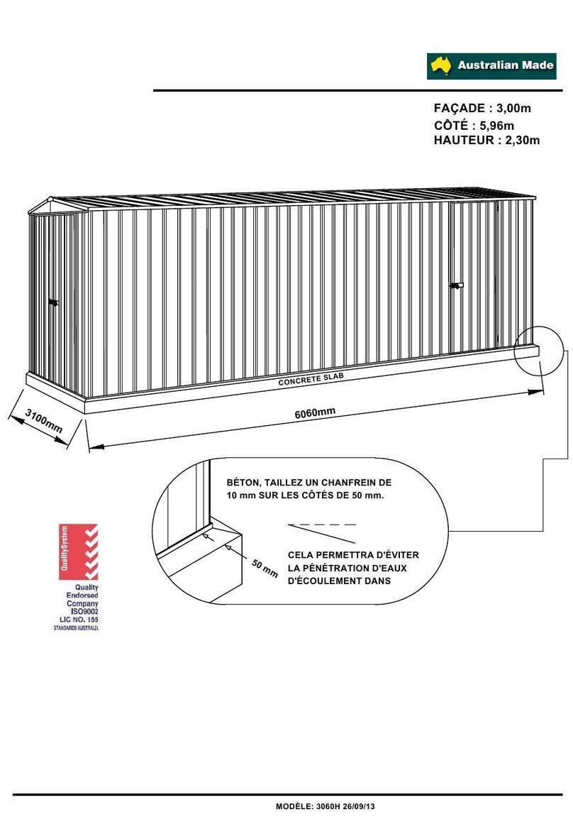 ABSCO SHEDS Highlander User manual ABSCO SHEDS Highlander User manual