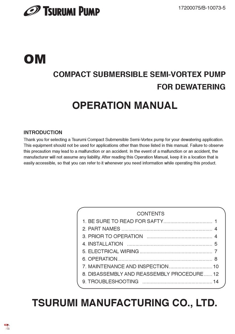 Tsurumi Pump OM User manual