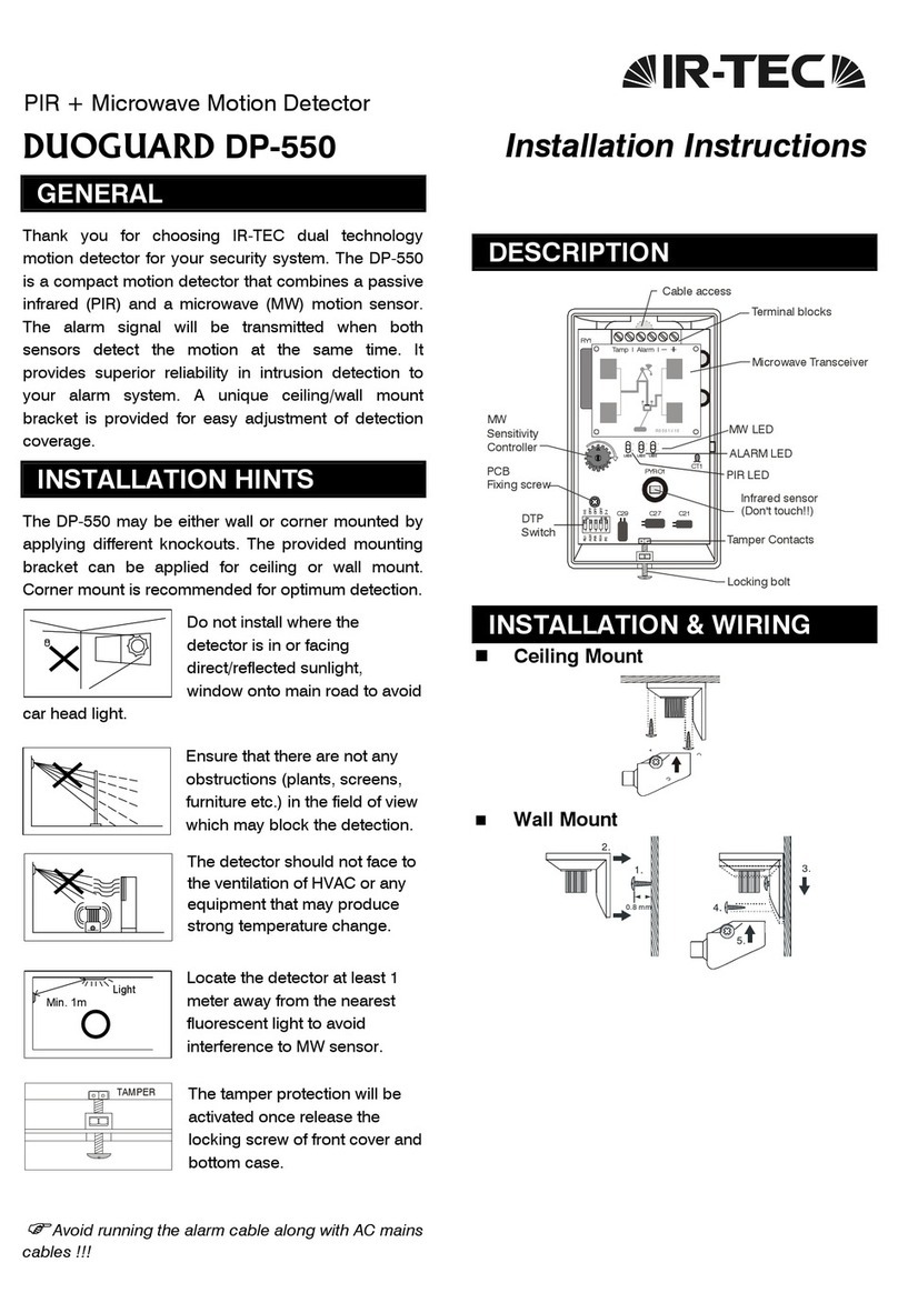 IR-Tec DUOGUARD DP-550 User manual