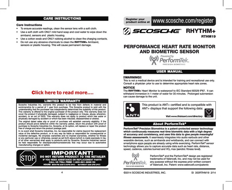 Scosche RHYTHM+ user manual
