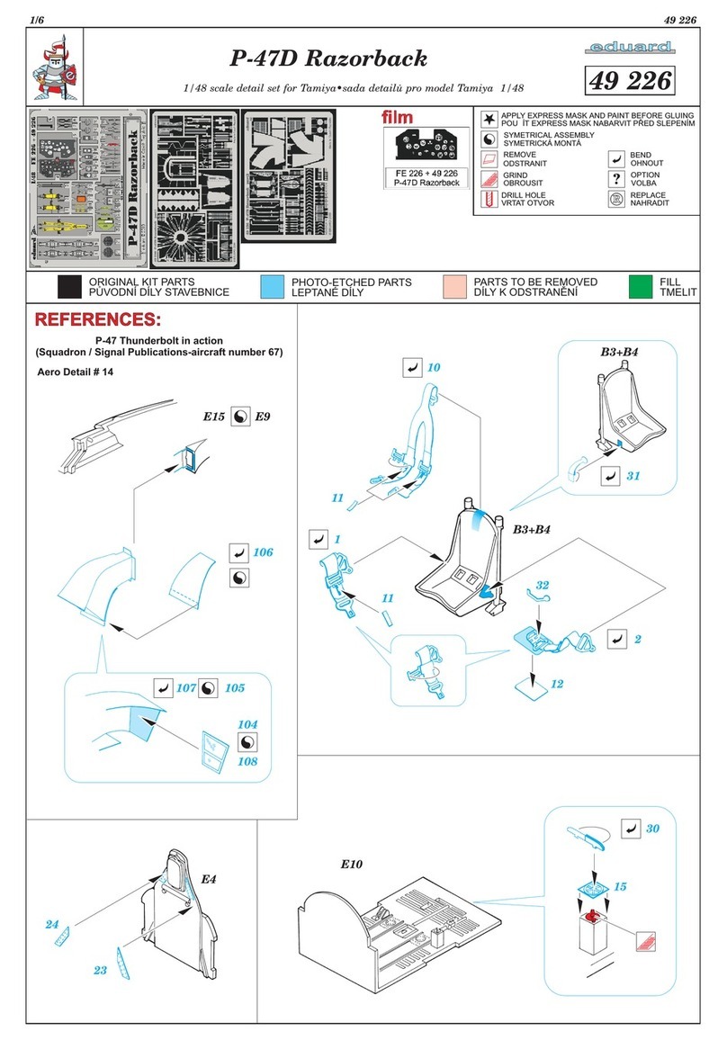 Eduard P-47D Razorback User manual Eduard P-47D Razorback User manual
