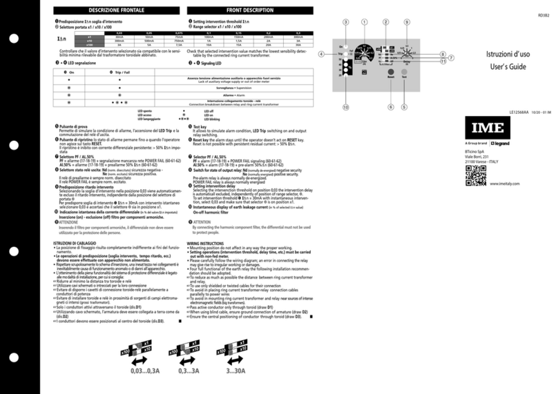 LEGRAND IME DELTA D4-F User manual