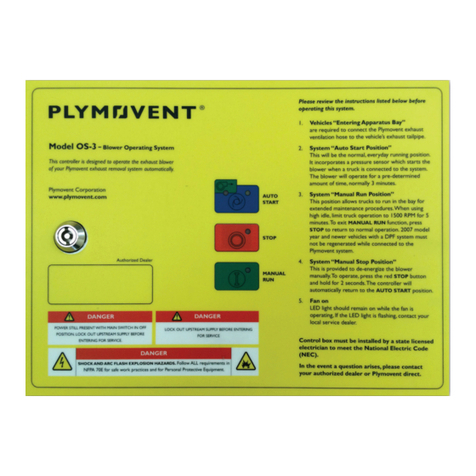 Plymovent OS-3 User manual