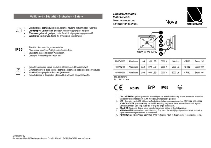 Unibright Nova installation manual