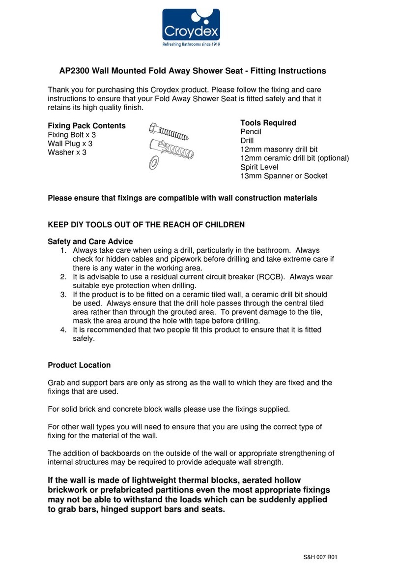 Croydex AP2300 User manual Croydex AP2300 User manual