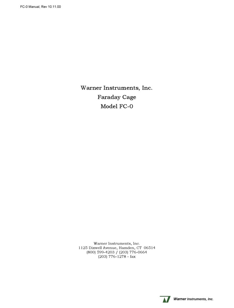 Warner Instruments FC-0 manual