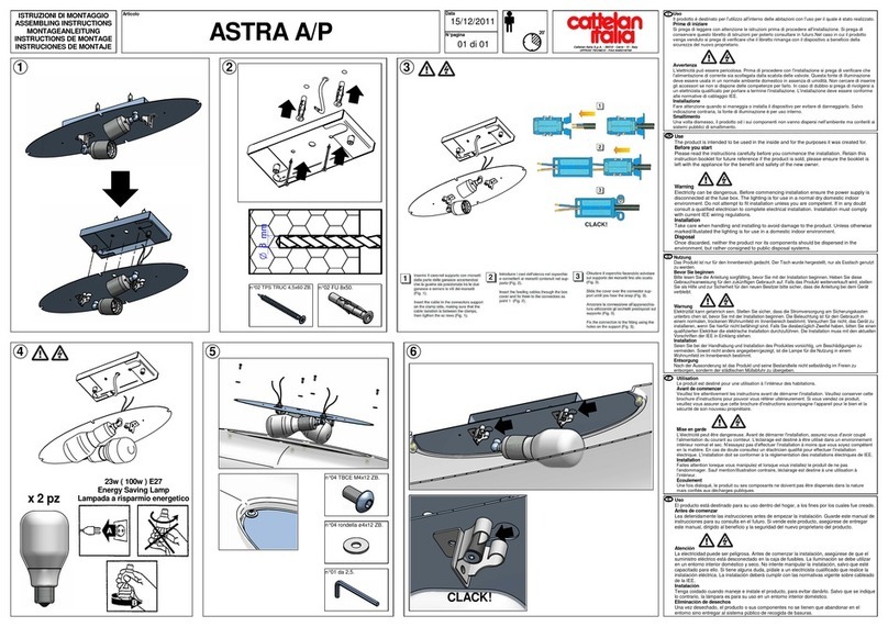 Cattelan Italia ASTRA A/P Installation guide