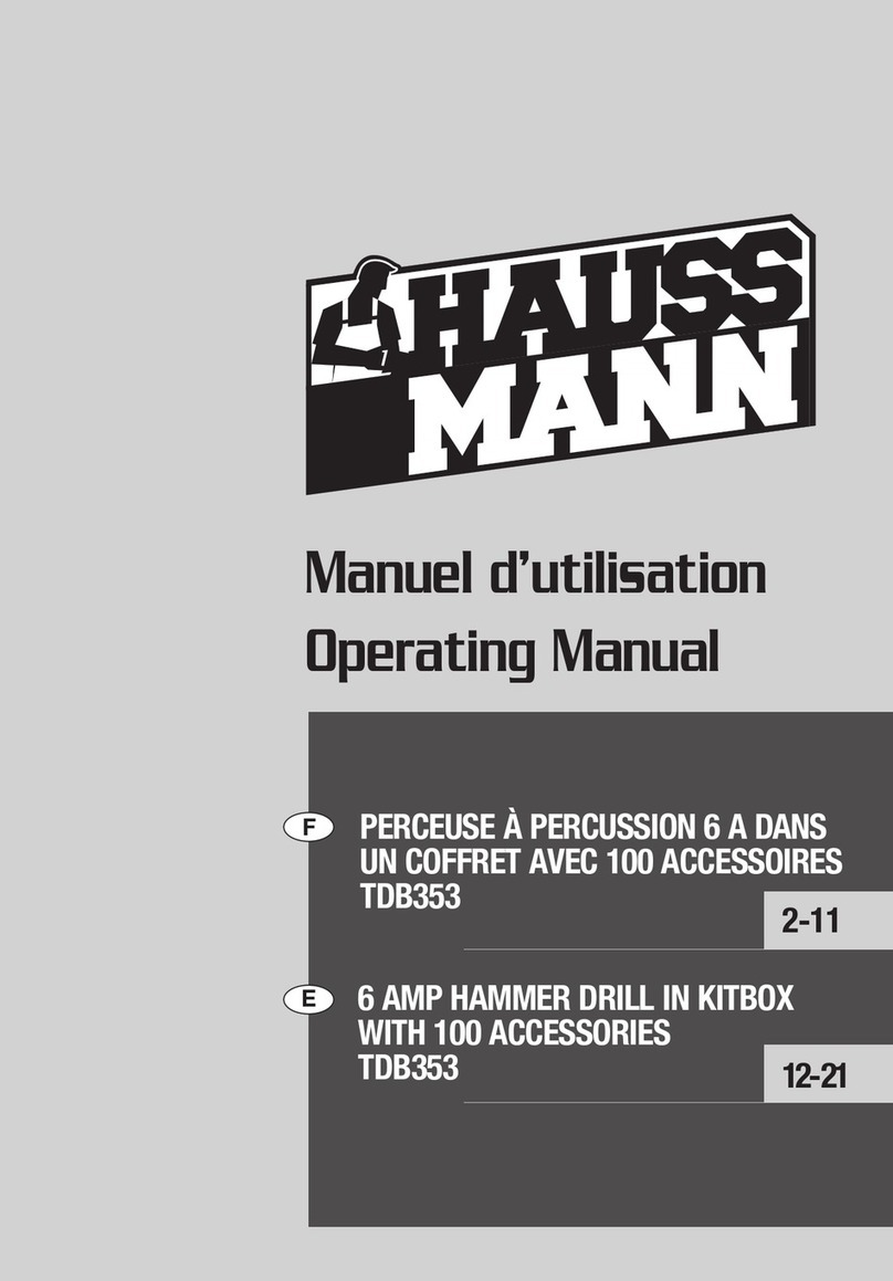 Haussmann TDB353 operating manual