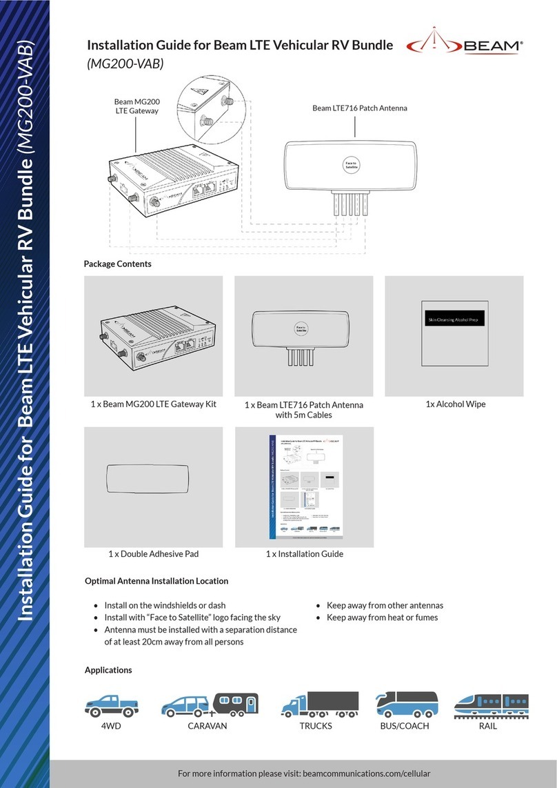 Beam MG200-VAB User manual