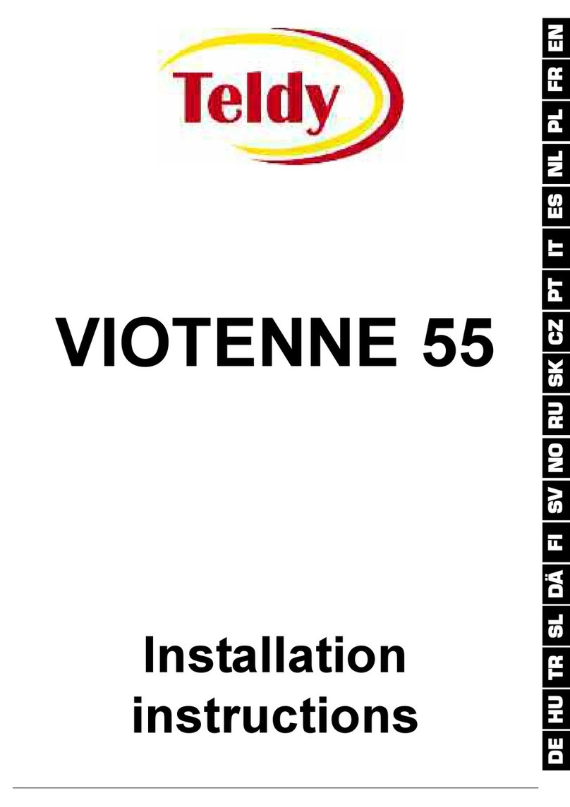 Teldy VIOTENNE 55 installation instructions Teldy VIOTENNE 55 installation instructions