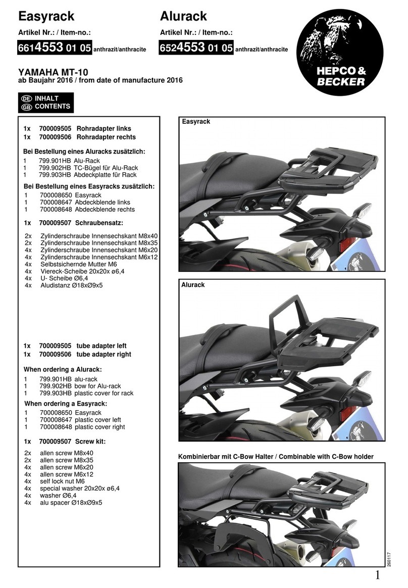 hepco & becker Easyrack 6614553 01 05 User manual