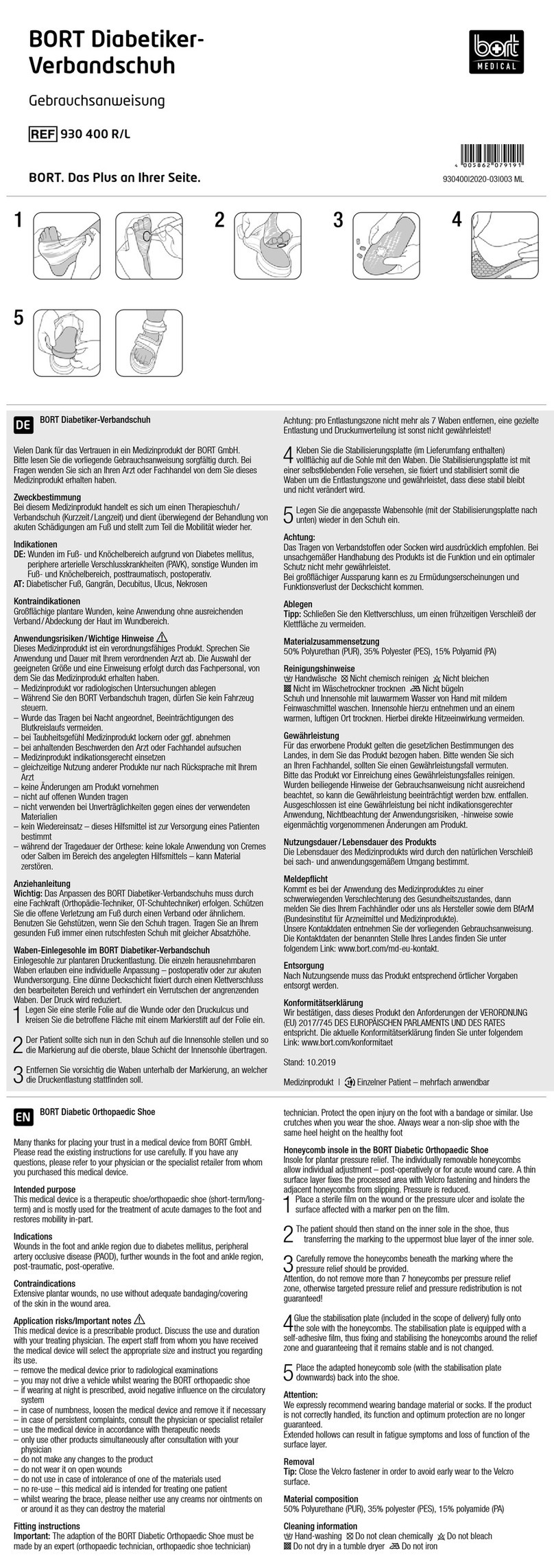 bort medical 930 400 R quick guide bort medical 930 400 R quick guide