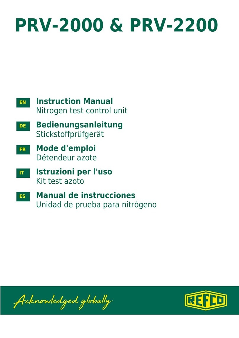 Refco PRV-2000 User manual