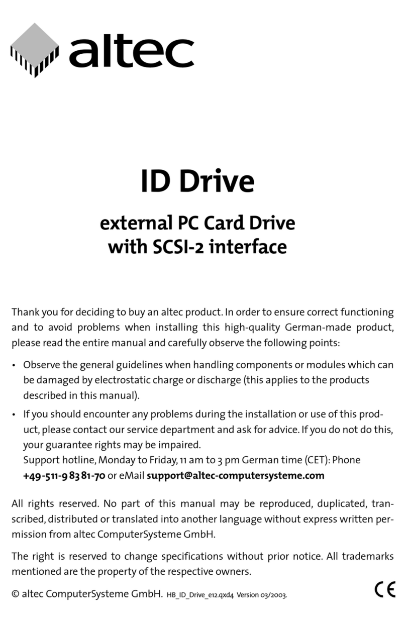 Altec ID Drive user manual