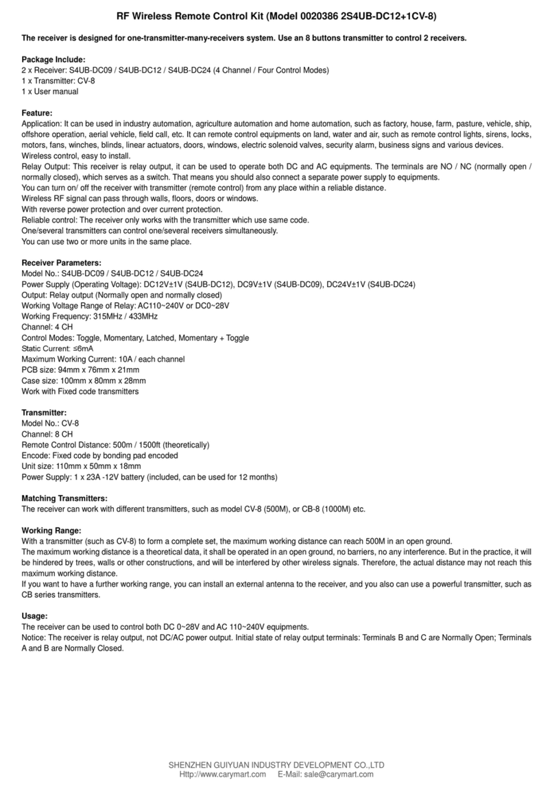 Flying Industry Development 0020386 User manual