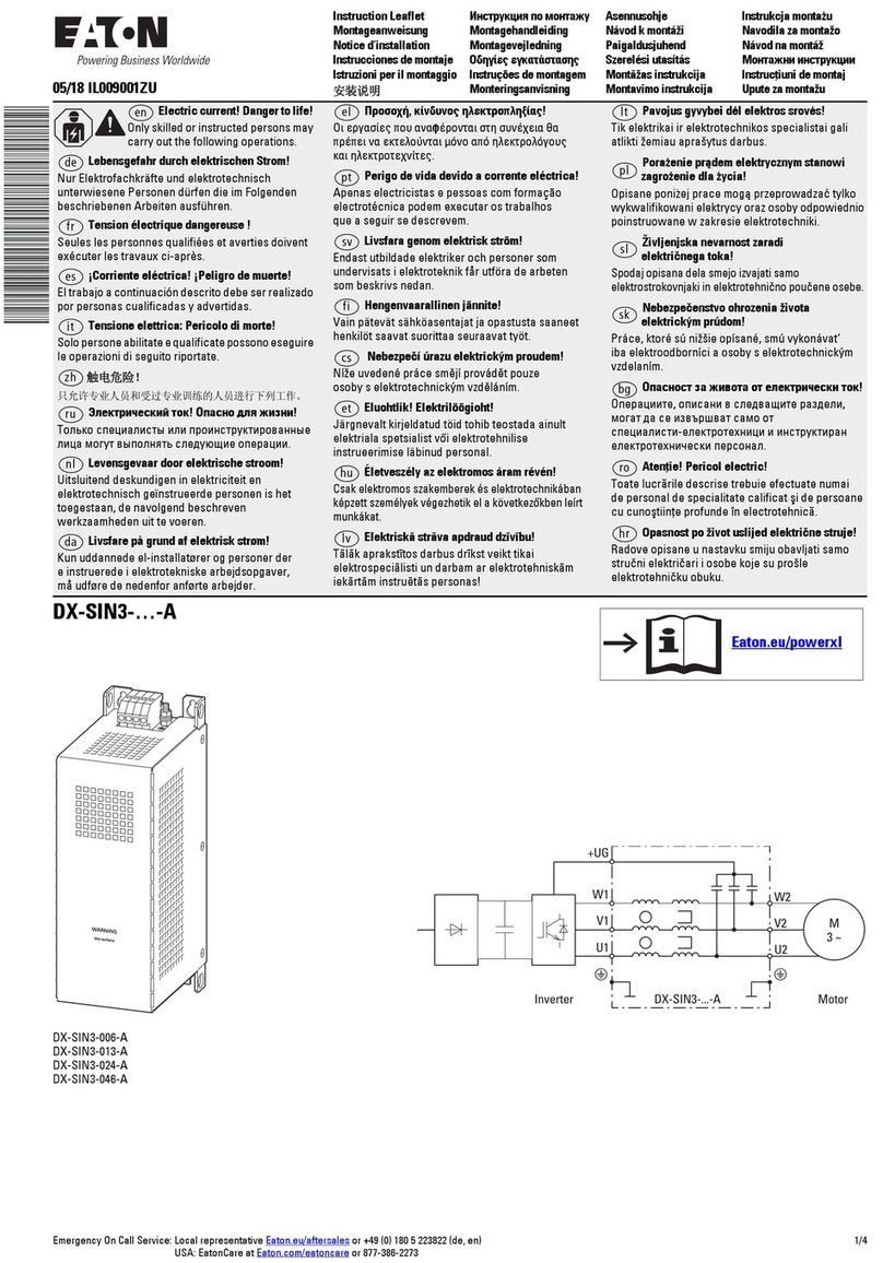 Eaton DX-SIN3-006-A Manual