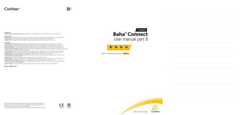 Cochlear Baha User manual