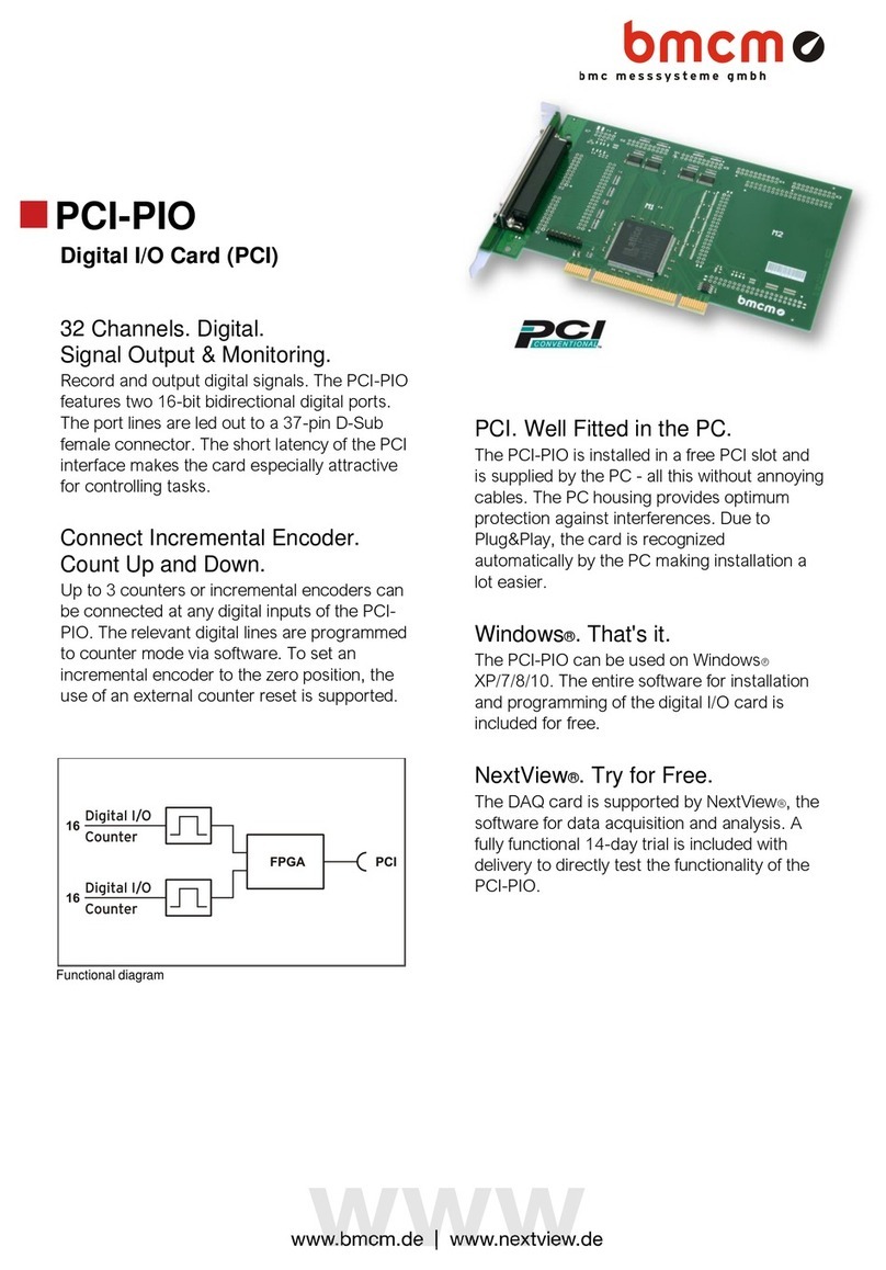 bmcm PCI-PIO manual