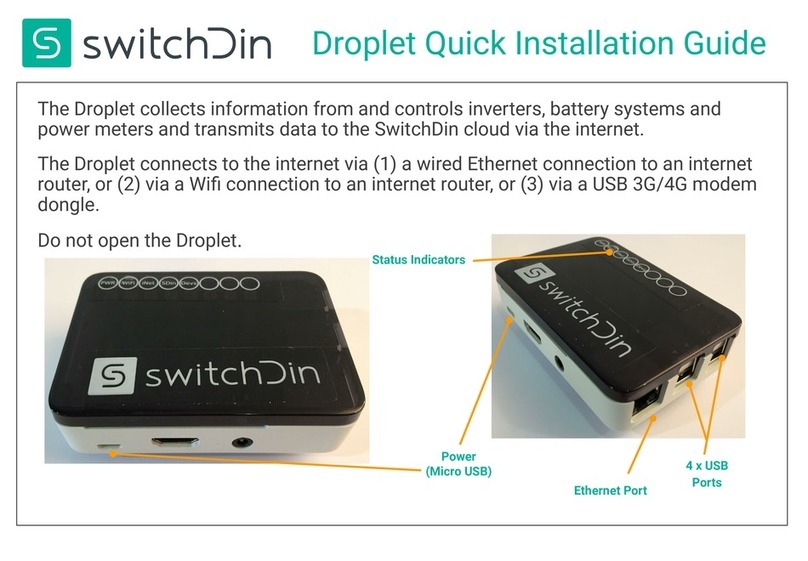 SwitchDin Droplet User manual