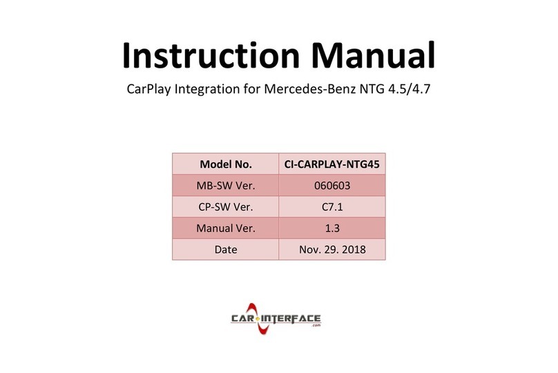 Car-Interface CI-CARPLAY-NTG45 User manual