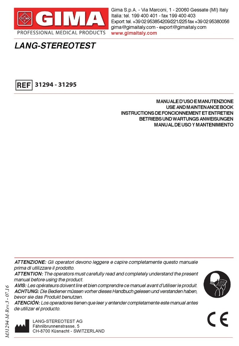 Gima LANG-STEREOTEST I Parts list manual Gima LANG-STEREOTEST I Parts list manual