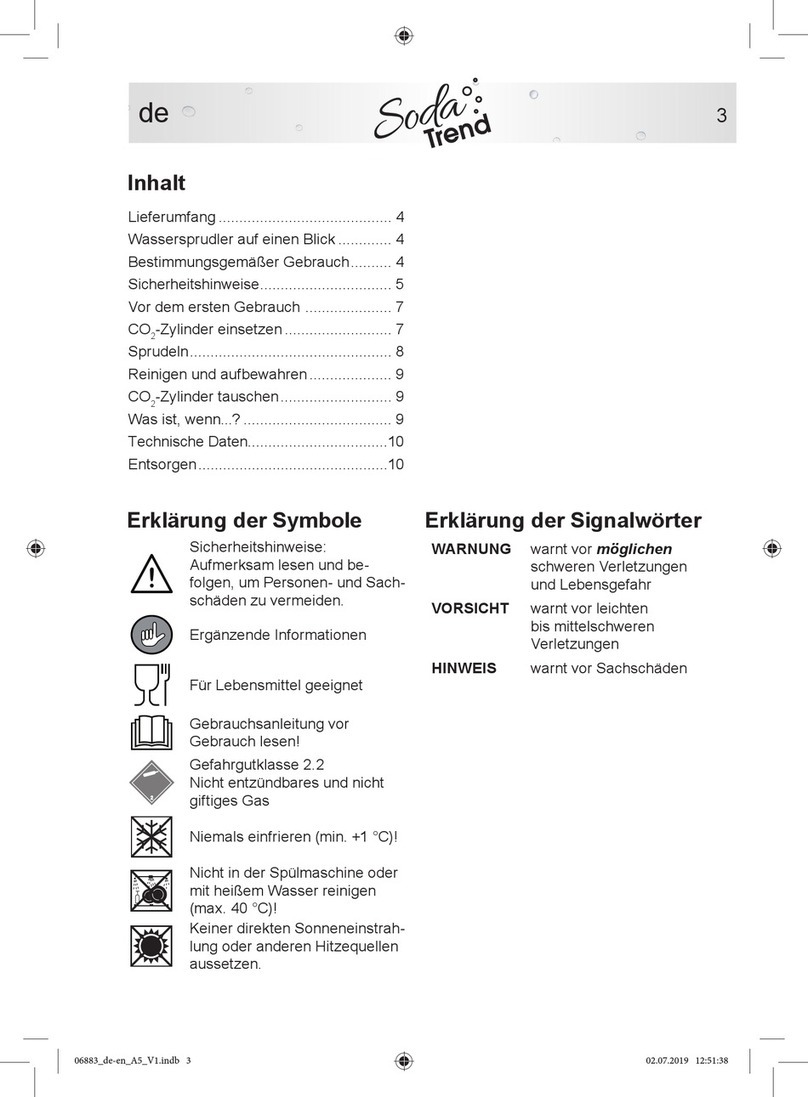 Soda Trend STG-200 User manual
