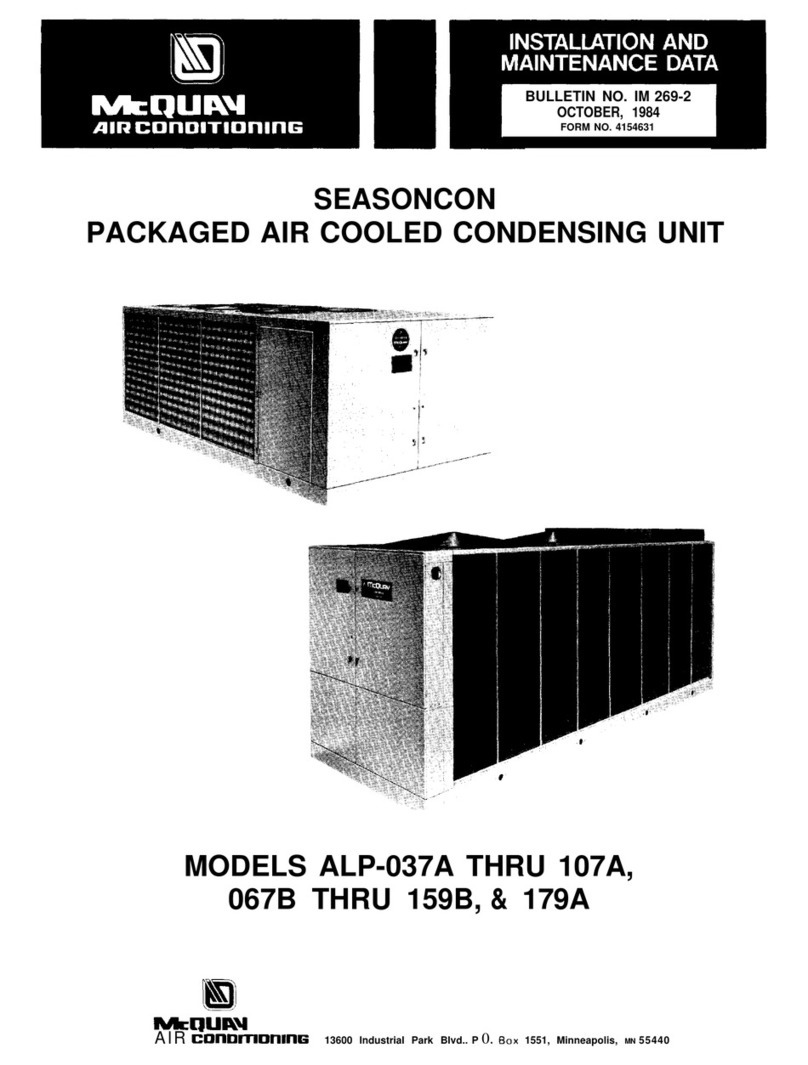 McQuay SEASONCON ALP-037A-S Instruction Manual