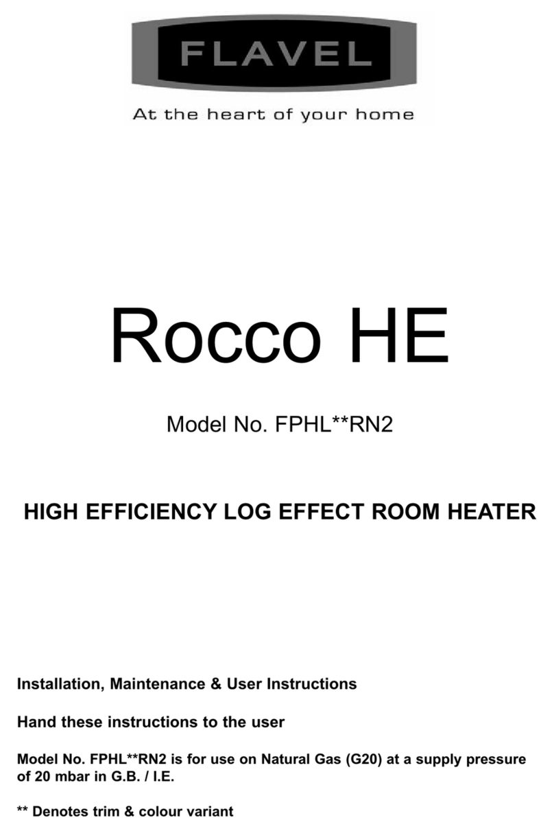 Flavel Rocco HE FPHL RN2 Series Installation, maintenance & user instructions