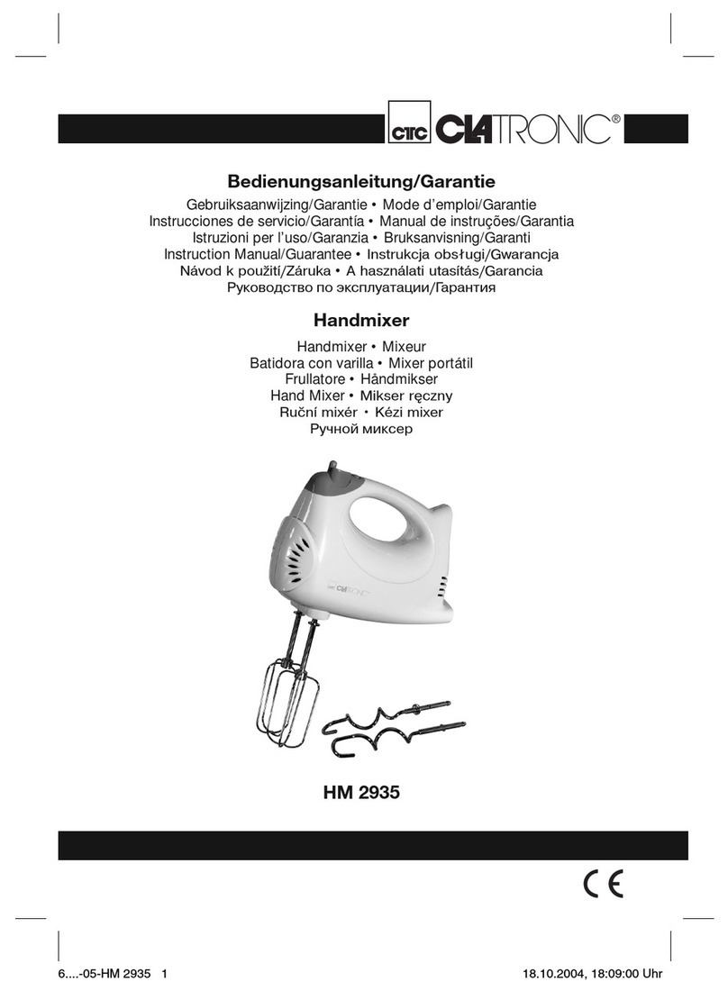 Clatronic HM 2935 Instruction manual & guarantee