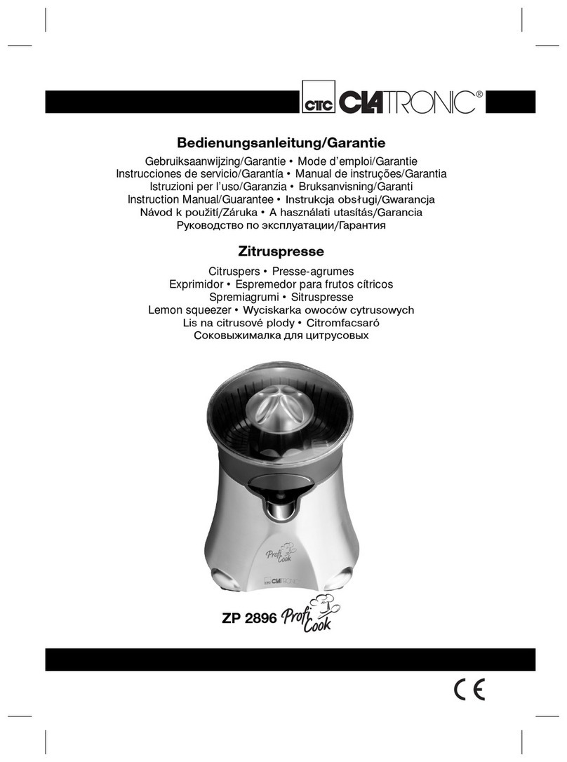 Clatronic Profi Cook ZP 2896 Technical specifications