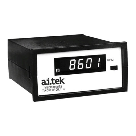 AI-Tek Instruments TACHTROL 3 instruction manual