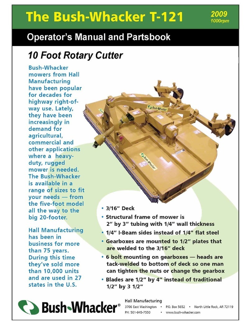 Bush-whacker T-121 User manual
