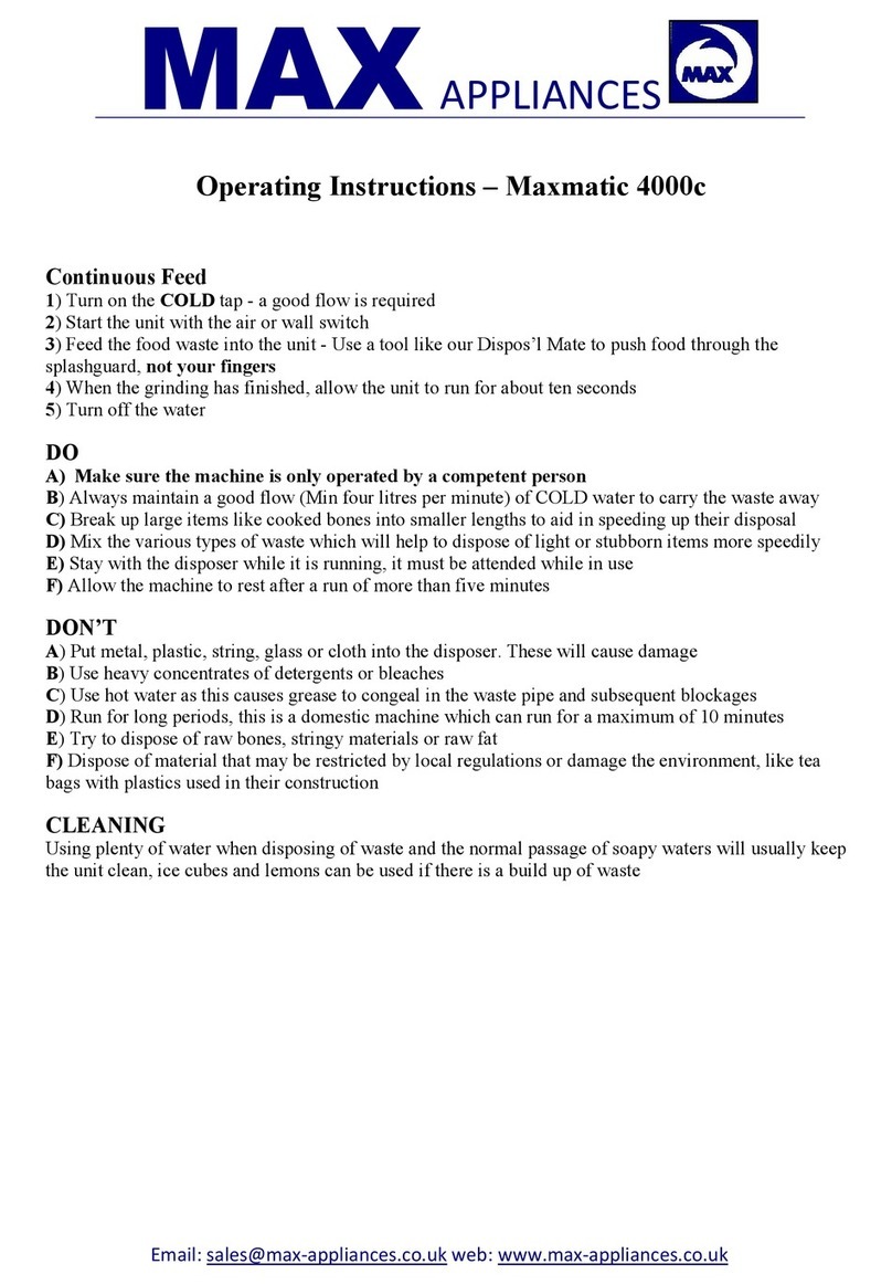 Max Maxmatic 4000c User manual