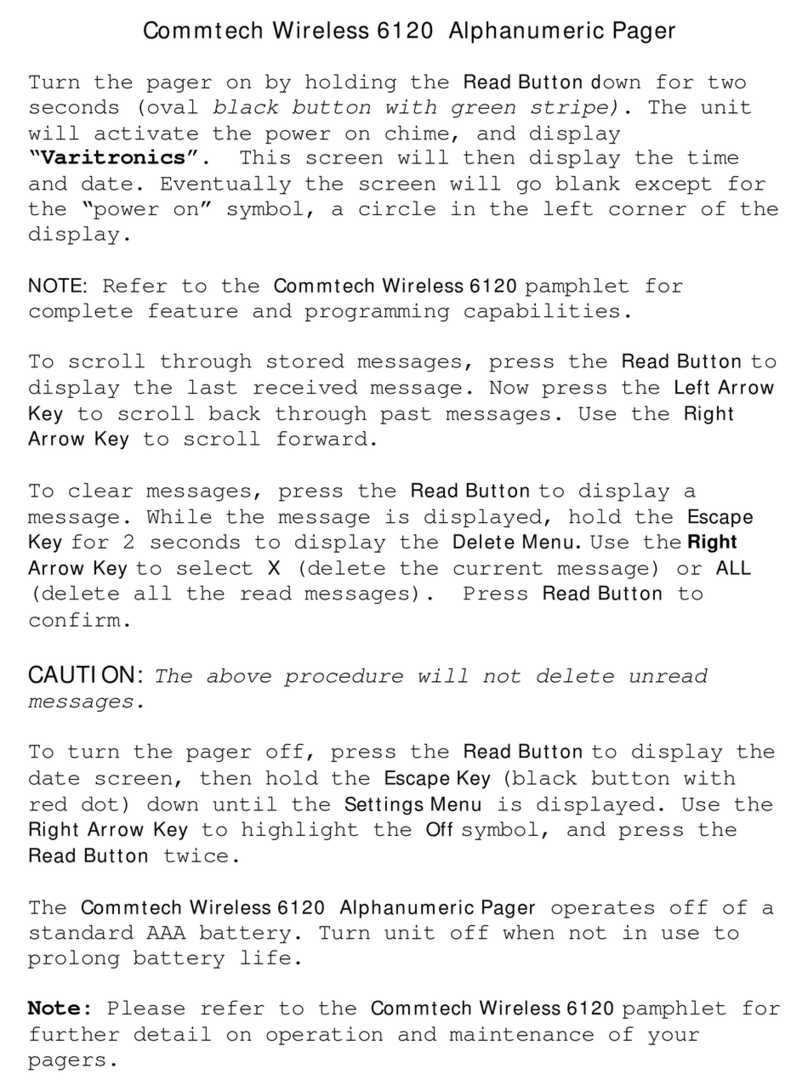 commtech wireless 6120 User manual