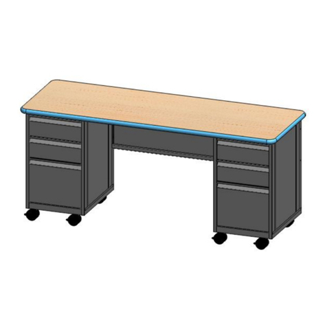 SMITH SYSTEM Cascade Double Ped Teacher Desk User manual SMITH SYSTEM Cascade Double Ped Teacher Desk User manual