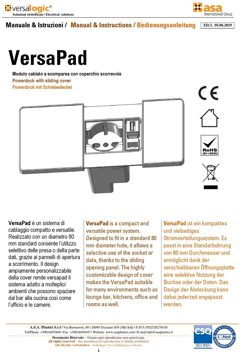 ASA Electronics versalogic VersaPad Manual instructions