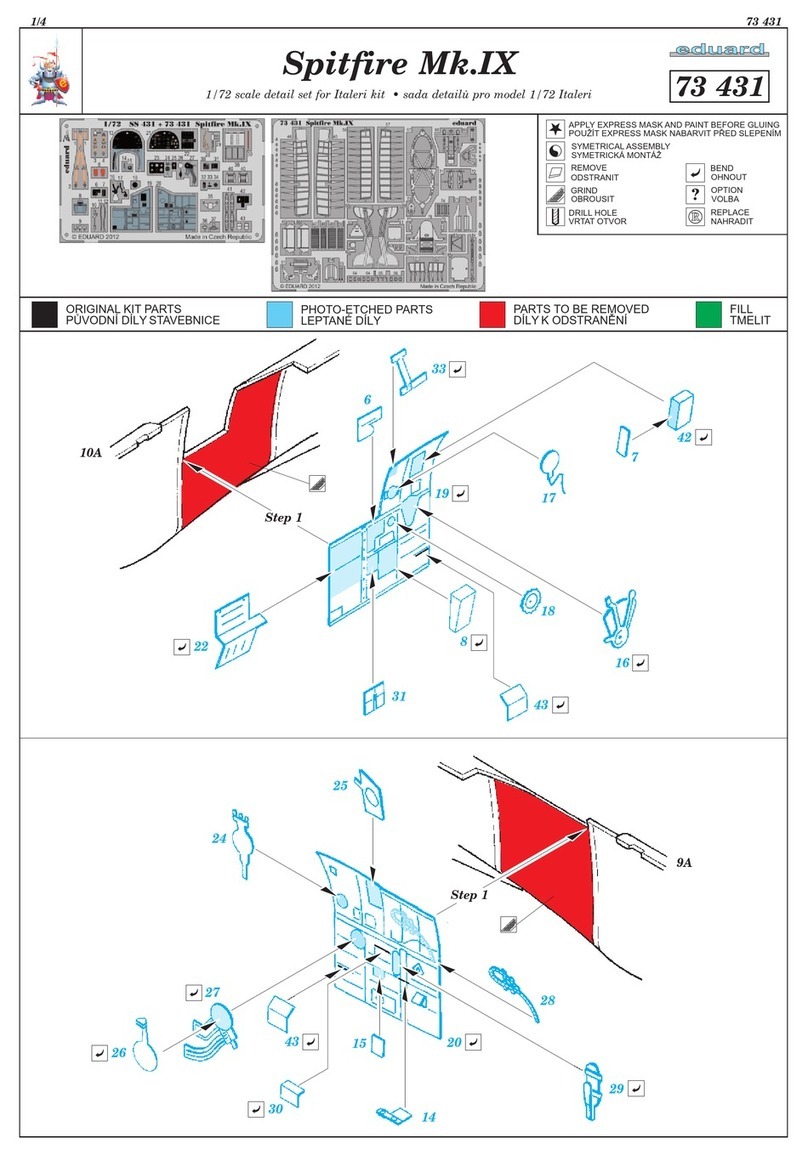 Eduard Spitfire Mk.IX User manual