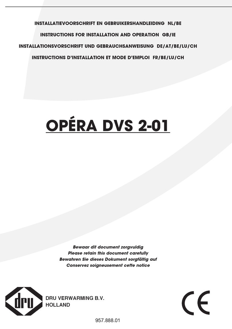 Dru OPERA DVS 2-01 Instructions for installation and operation