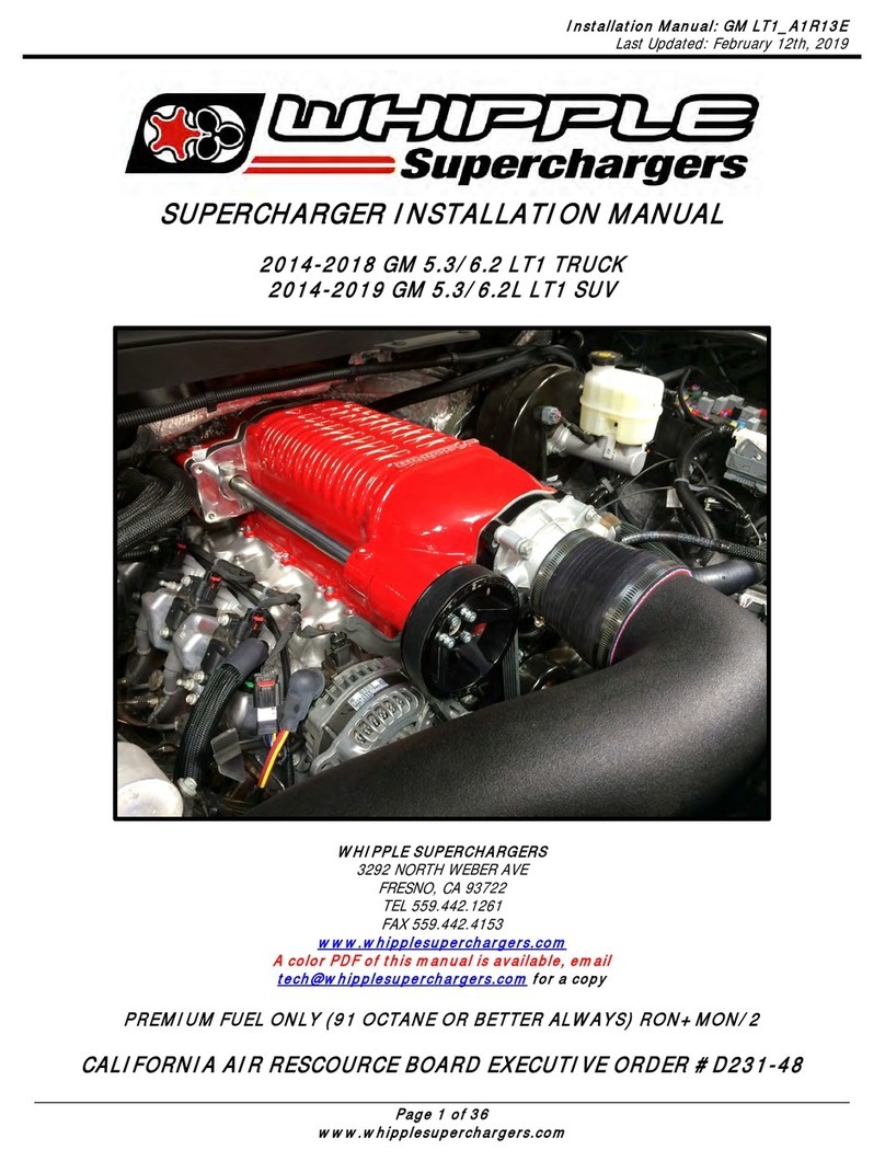 Whipple LT1 installation manual