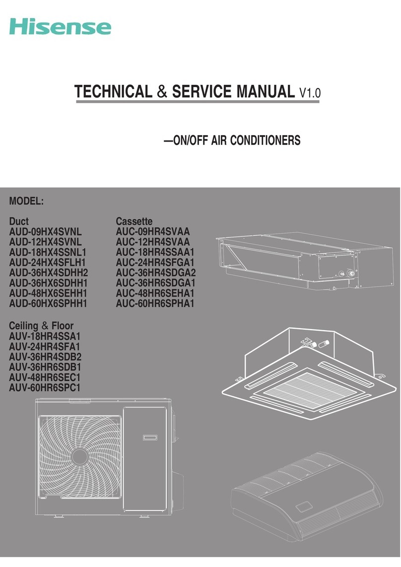 Hisense AUD-09HX4SVNL Technical & service manual