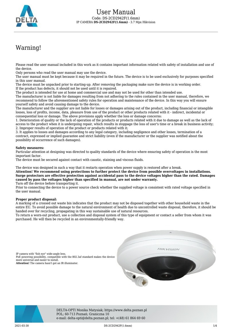 HIK VISION DS-2CD2942F User manual