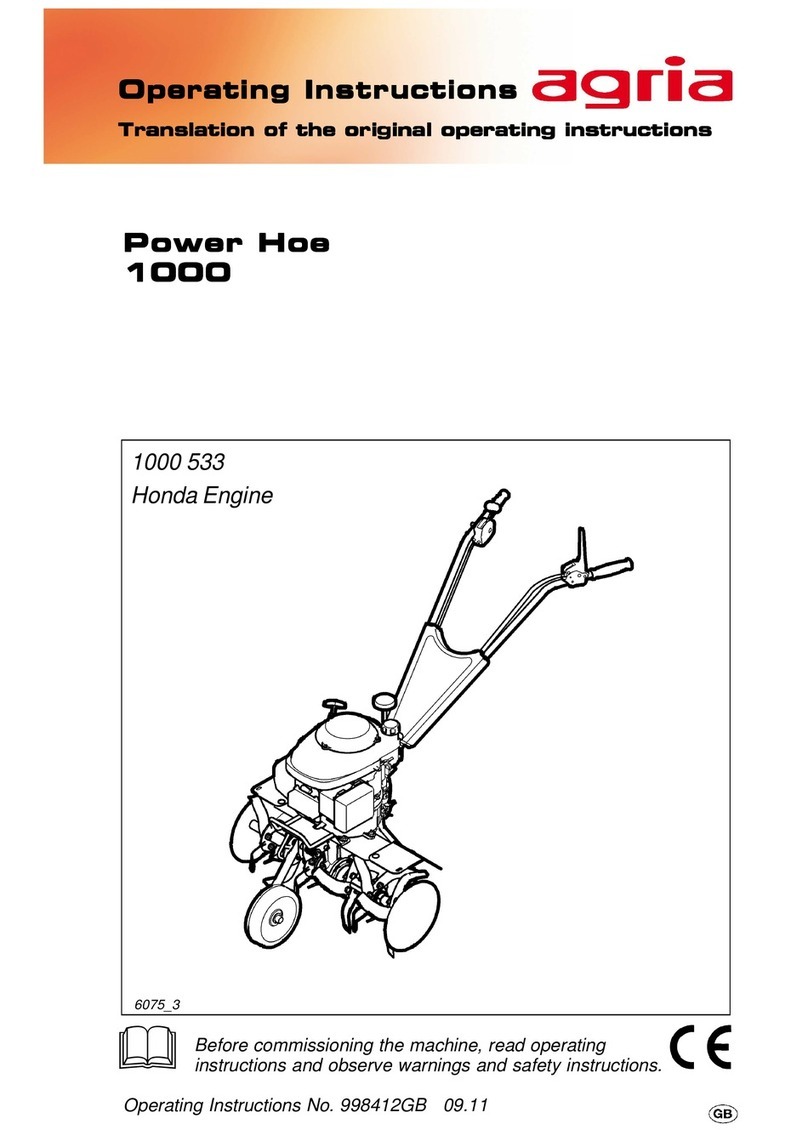 Agria 1000 operating instructions