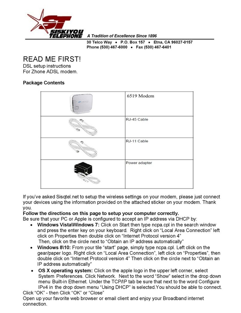 Siskiyou 6519 Setup instructions