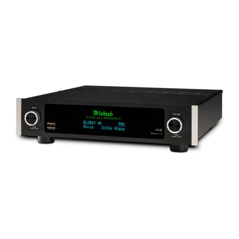 McIntosh MX100 User manual