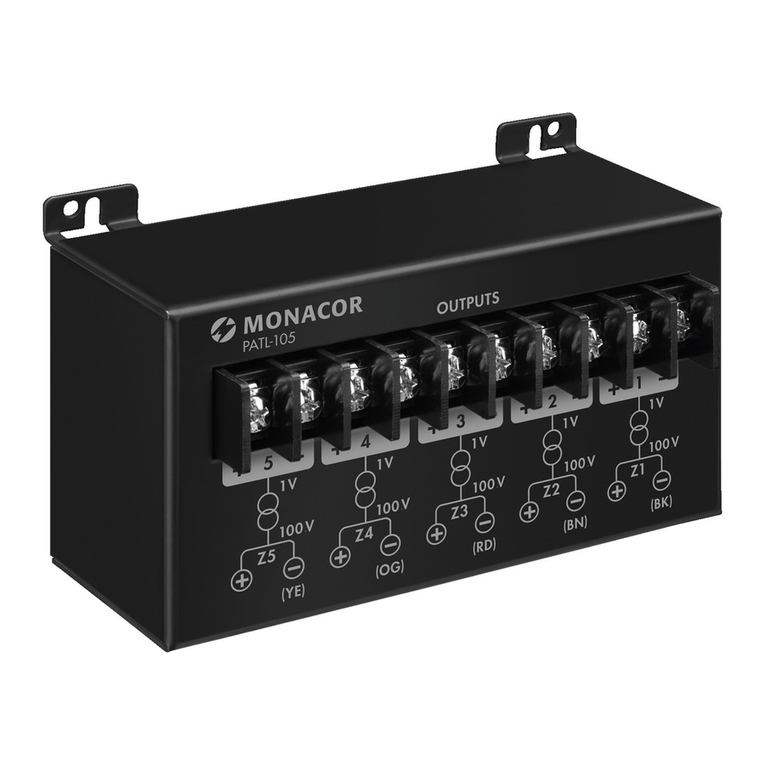 Monacor PATL-105 User manual