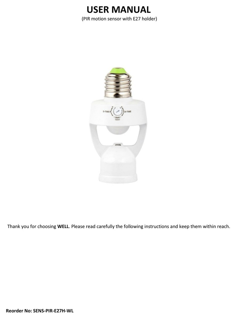 Well SENS-PIR-E27H-WL User manual Well SENS-PIR-E27H-WL User manual