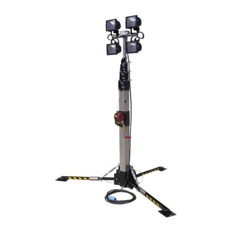 Tower Light TF 5.5mt 4x500W owner's manual