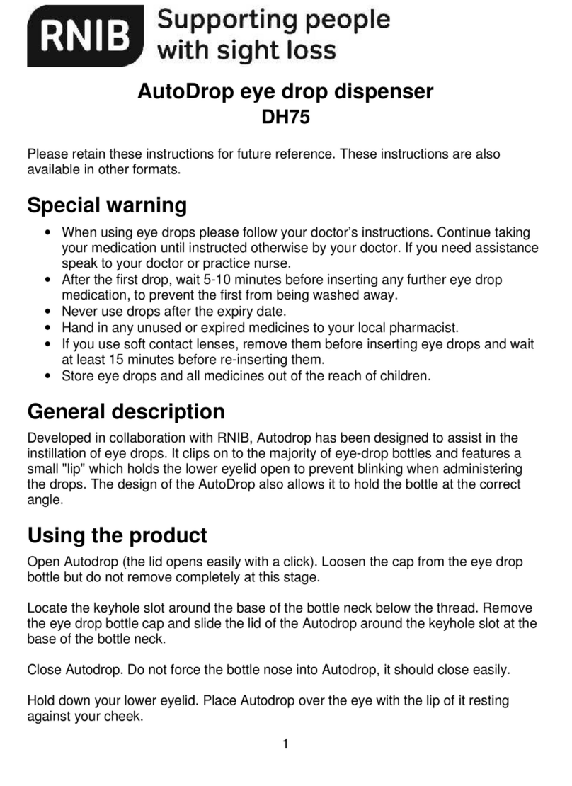 RNIB Autodrop instructions