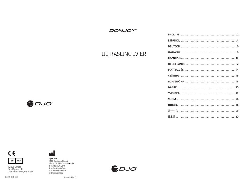 DJO ULTRASLING IV ER User manual