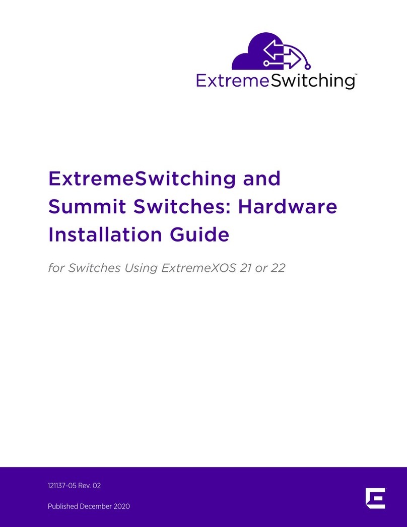Extreme Networks ExtremeSwitching X440-G2 Series Hardware installation guide Extreme Networks ExtremeSwitching X440-G2 Series Hardware installation guide